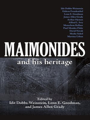 cover image of Maimonides and His Heritage